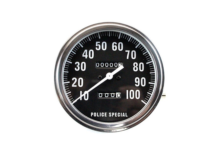 V-Twin 39-0294 Replica Police 1:1 Speedometer