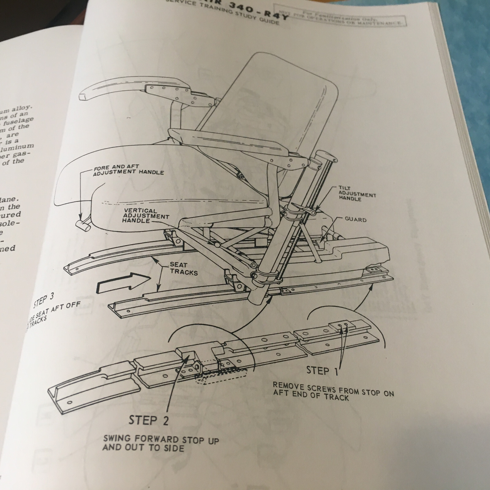 Convair 340-R4Y Service Training Study Guide Manual