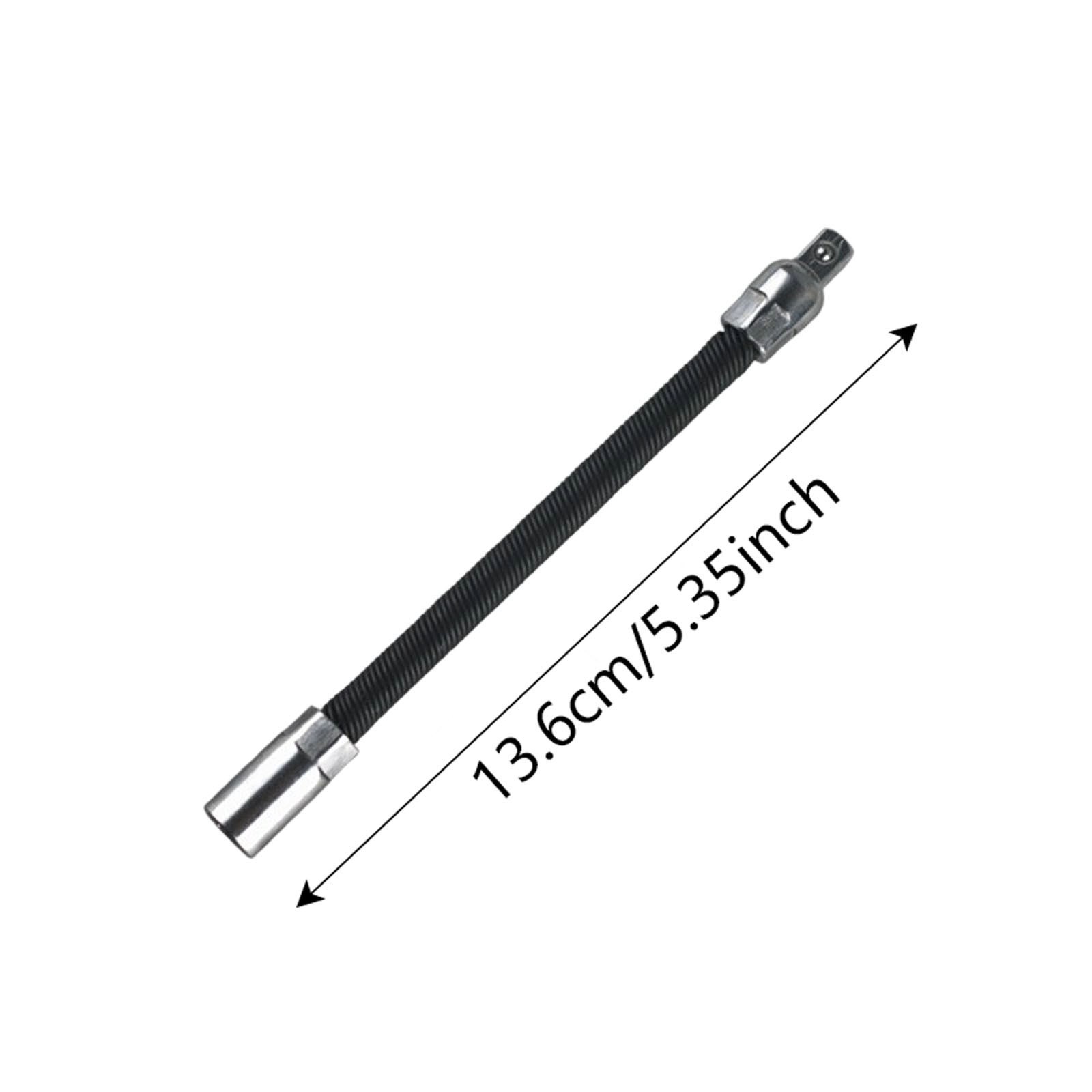 Universal Electric Wrench Socket, 3 Counts Bendable Flexible Shaft, Flexible=