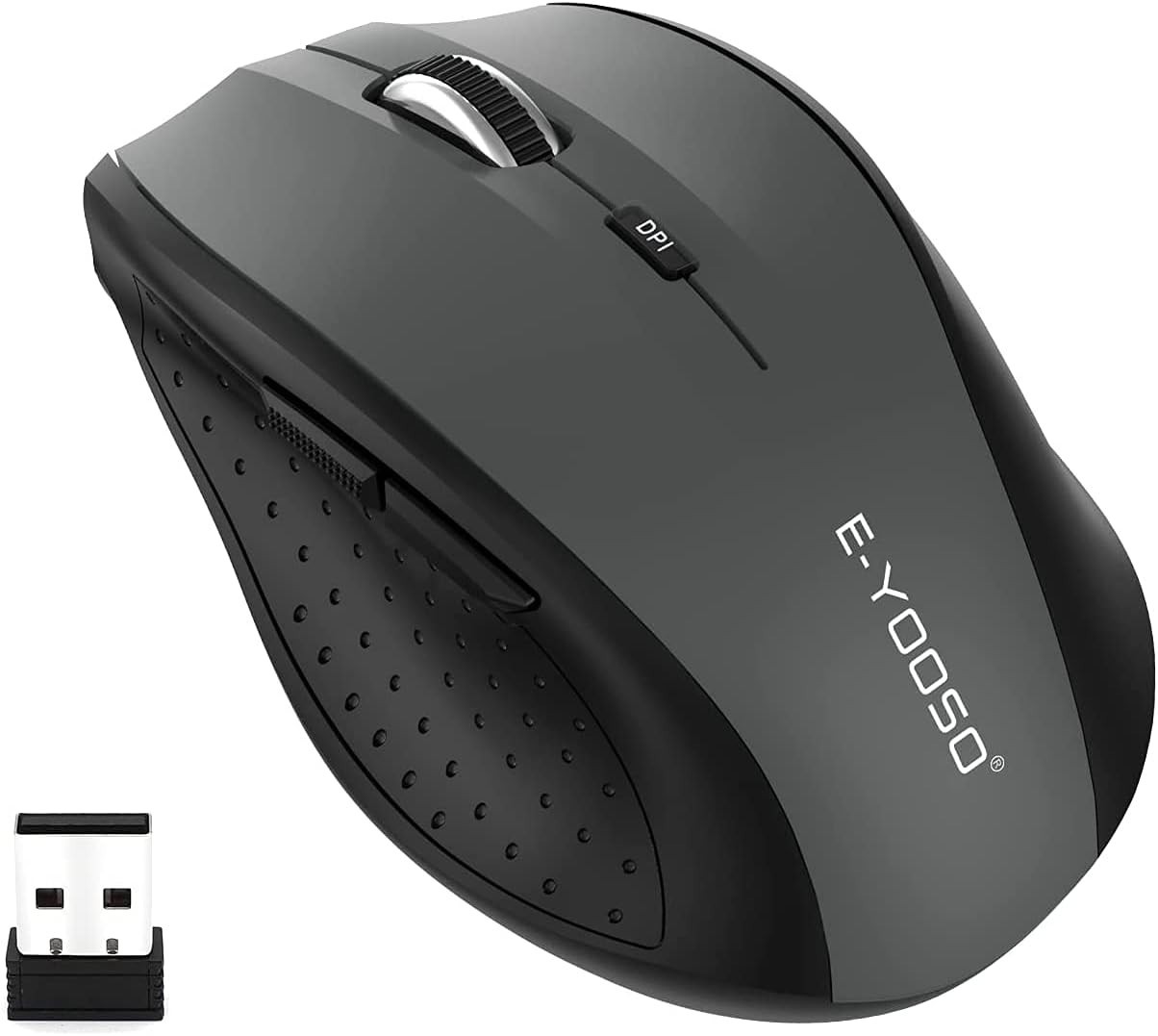 Wireless Mouse for Laptop, Portable Optical Computer Mouse, 6 Buttons, Cordle...