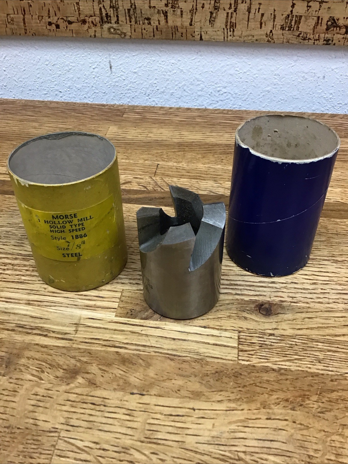 MORSE 7/8”.  ( 1 3/4” ) Hollow Mill Solid Type High Speed 1886 Type
