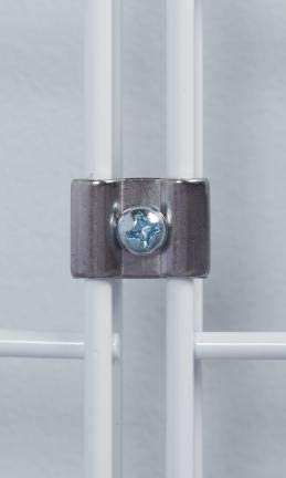 Gridwall Joining Clips Connectors for Wire Grid Panels and Grid Wall - Chrome...