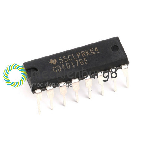 10pcs CD4017 CD4017BE 4017 DIP-16 DECADE COUNTER DIVIDER IC New
