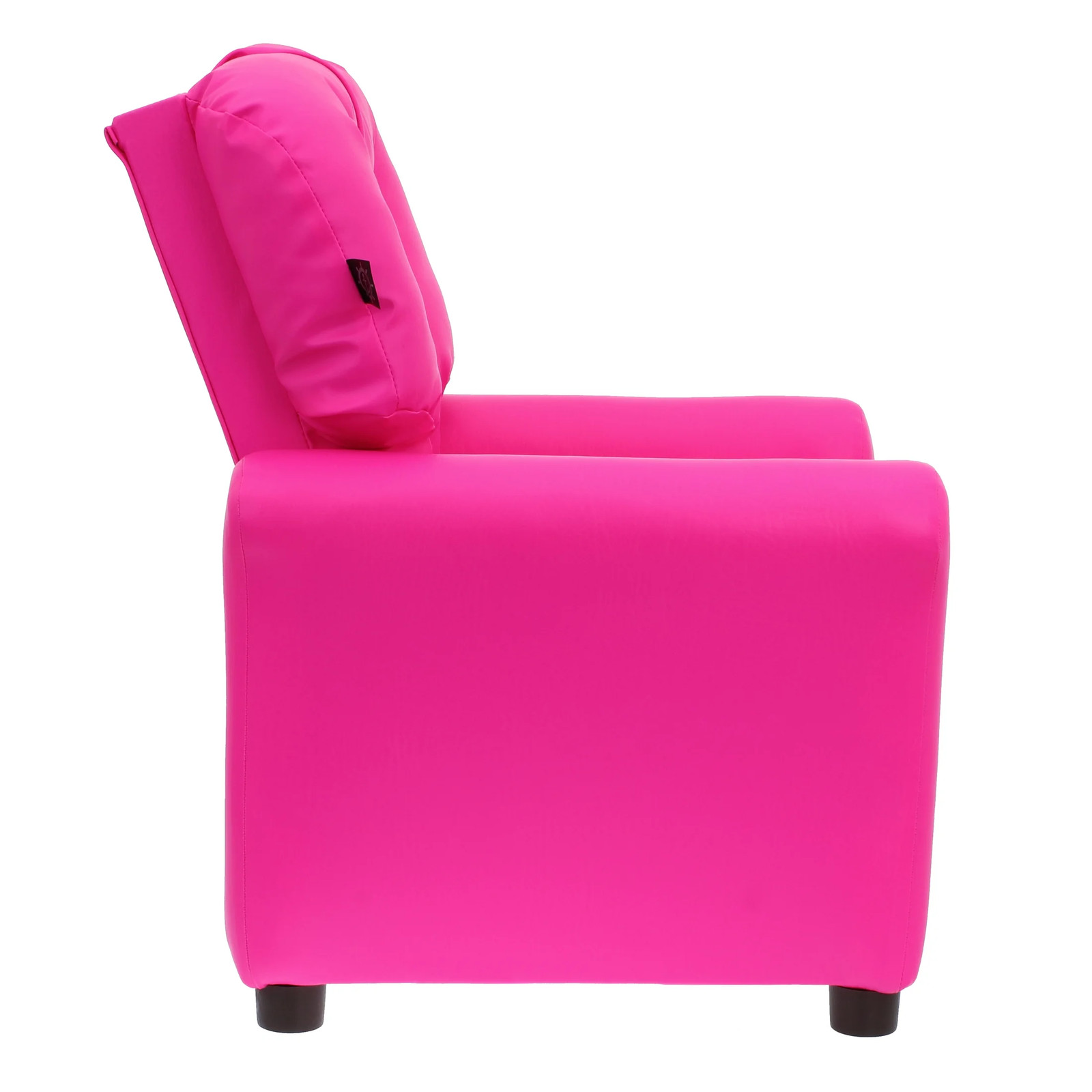 Traditional Kids Microfiber Recliner Chair Reading Book Seat Faux Leather Pink