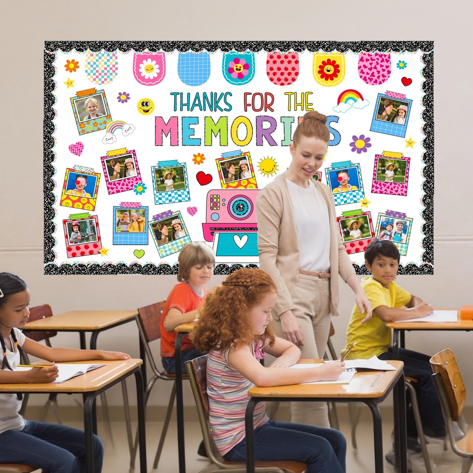 Graduation Bulletin Board Decorations Set Composition Notebook DIY Photo Decor