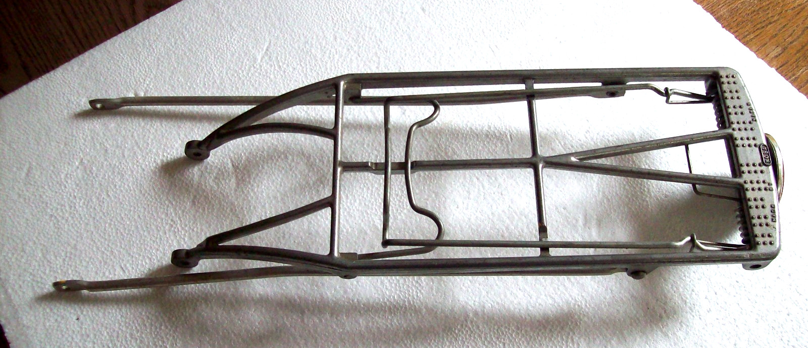 Vtg KOBA Bicycle Carrier Rack for Rear Fender JAPAN w Cat Eye Lens NOS read all