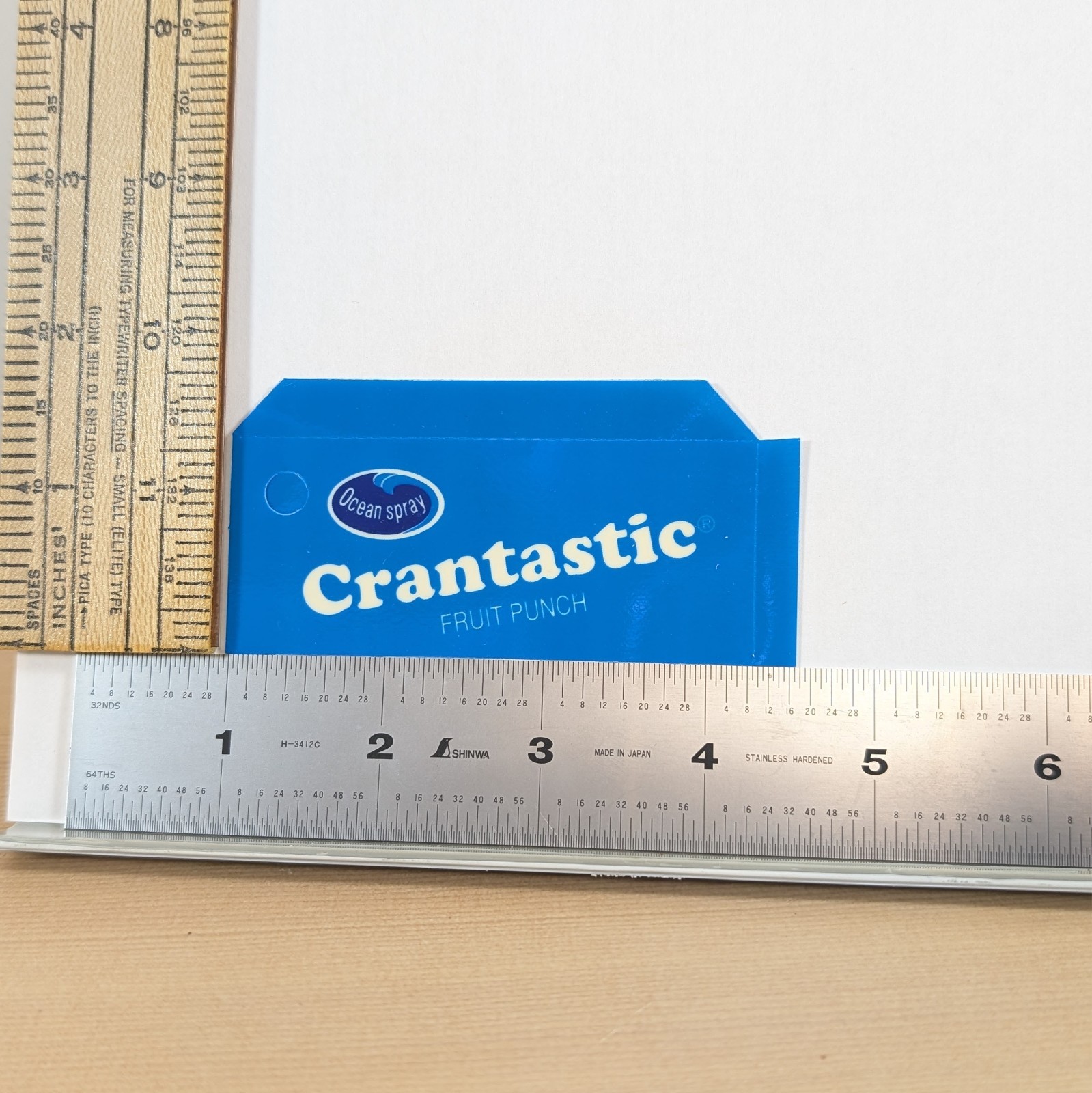 Ocean Spray Crantastic vintage NOS Soda Vending Machine Flavor Strip retro