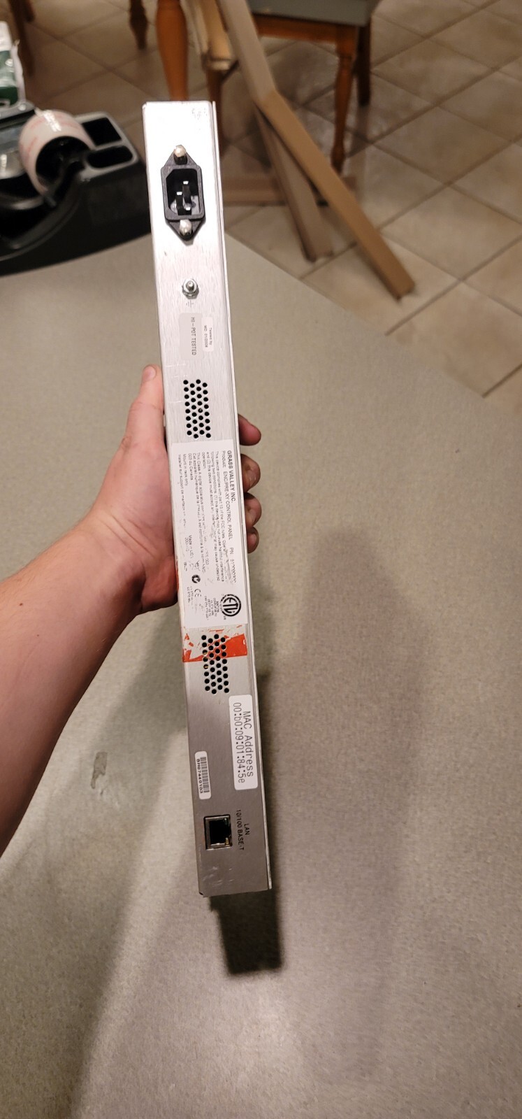 Grass Valley Encore PRE-XY Universal XY Programmable Control Panel 1u rackmount