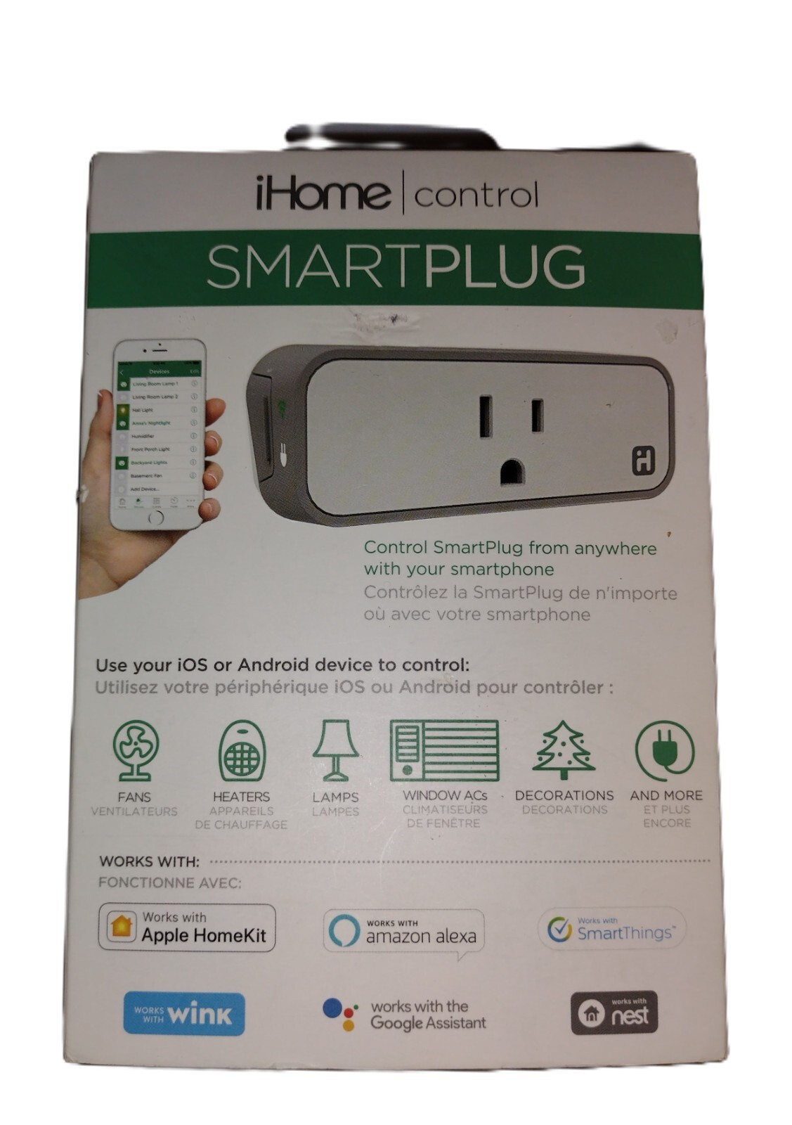 iHome ISP6 Wifi Smartplug Home Bedroom String Light IOS HomeKit APP Control NEW