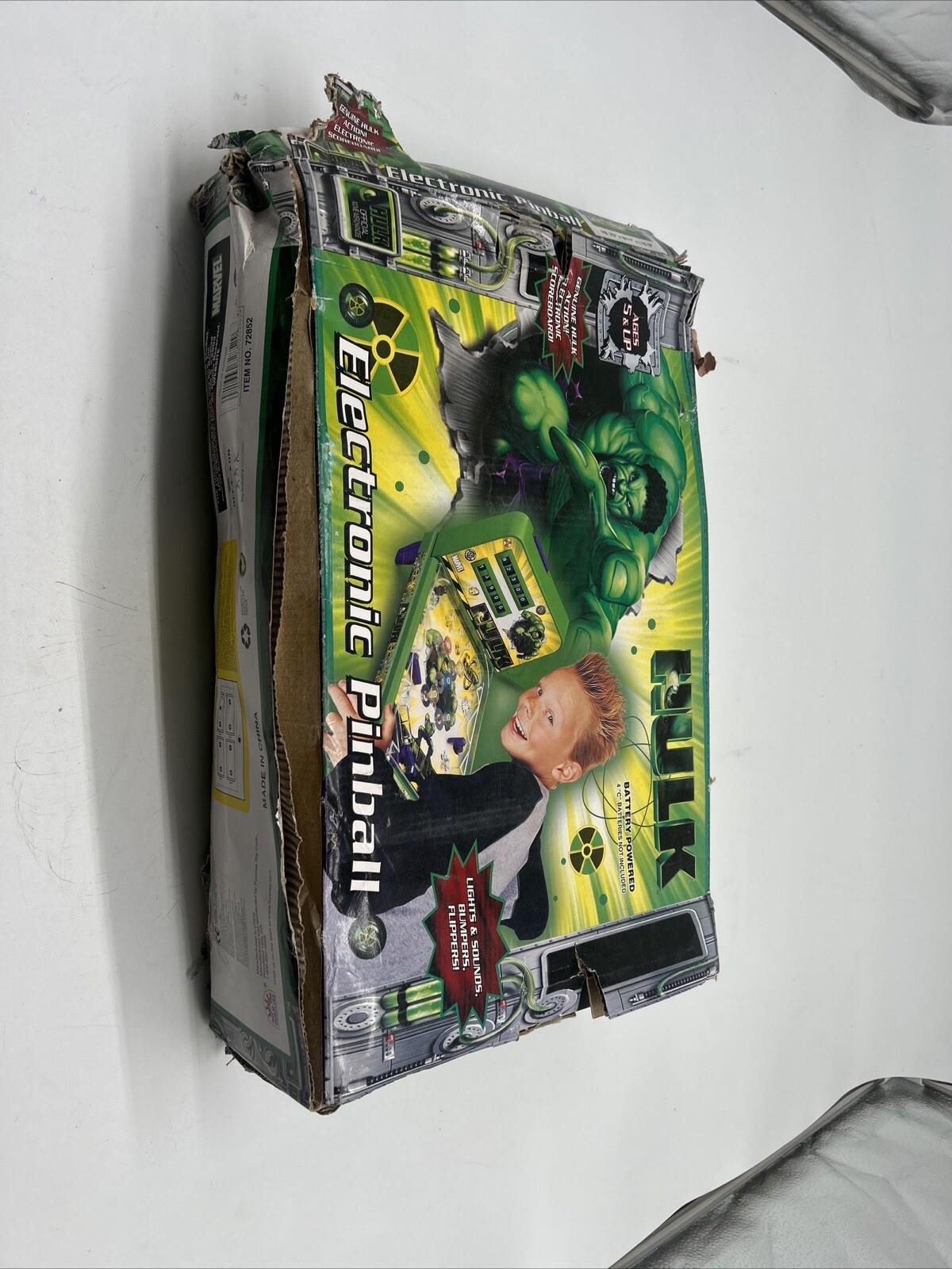 Vintage Pinball Hulk Machine Electronic Sealed In box Barn Yard Find.