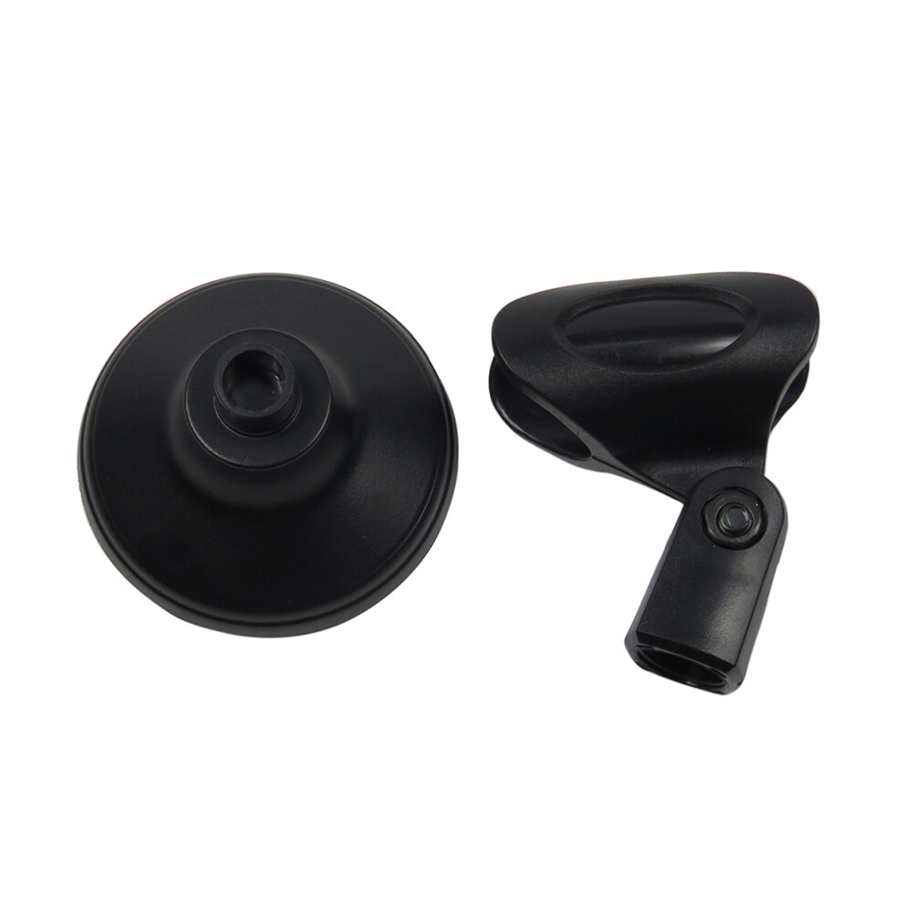 Pair Adjustable Microphone Stand Clamp Clip Audio Microphone Holder Base Mount