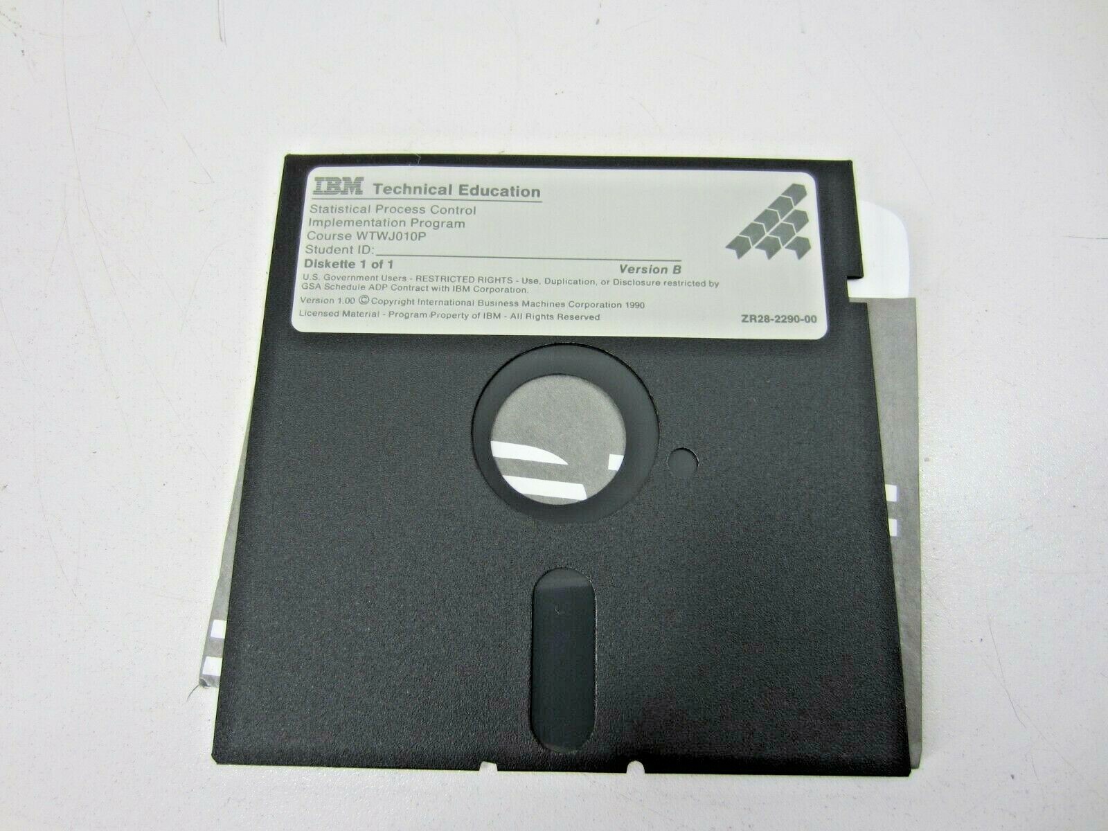 VTG IBM Technical Education Statistical Process Control Implementation Floppy