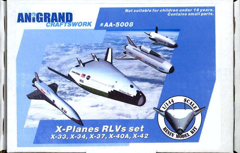 Anigrand Models 1/144 X-PLANES REUSABLE LAUNCH VEHICLES Complete Set
