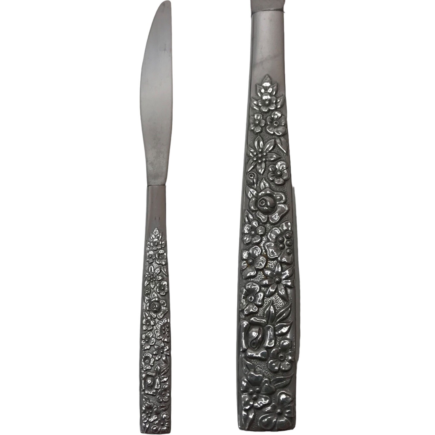 Wm A Rogers Oneida MALIBU Floral Stainless Dinner Knife