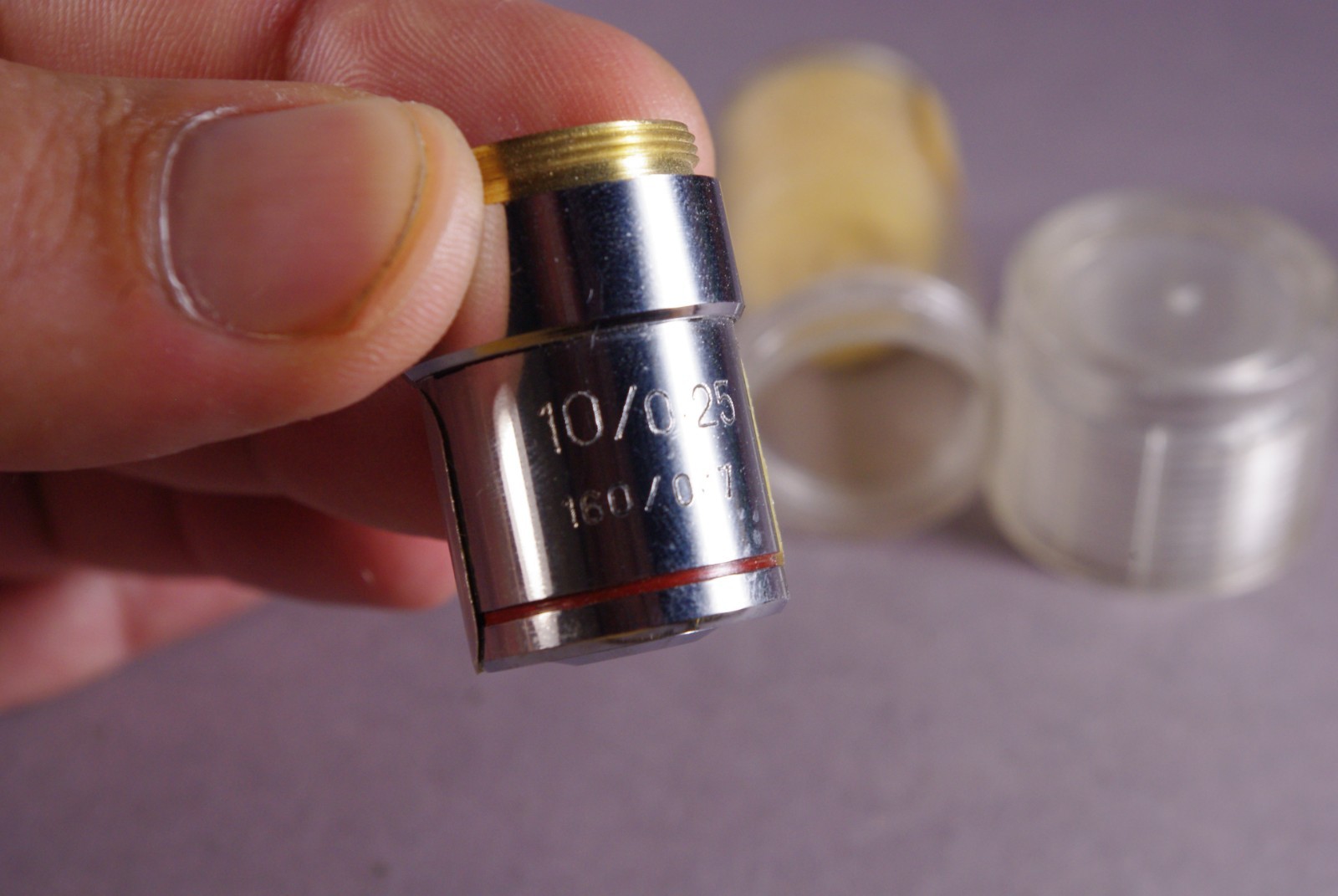 Microscope Objective LUPE 10/0.25 160/0.17 10x Microscope Objective