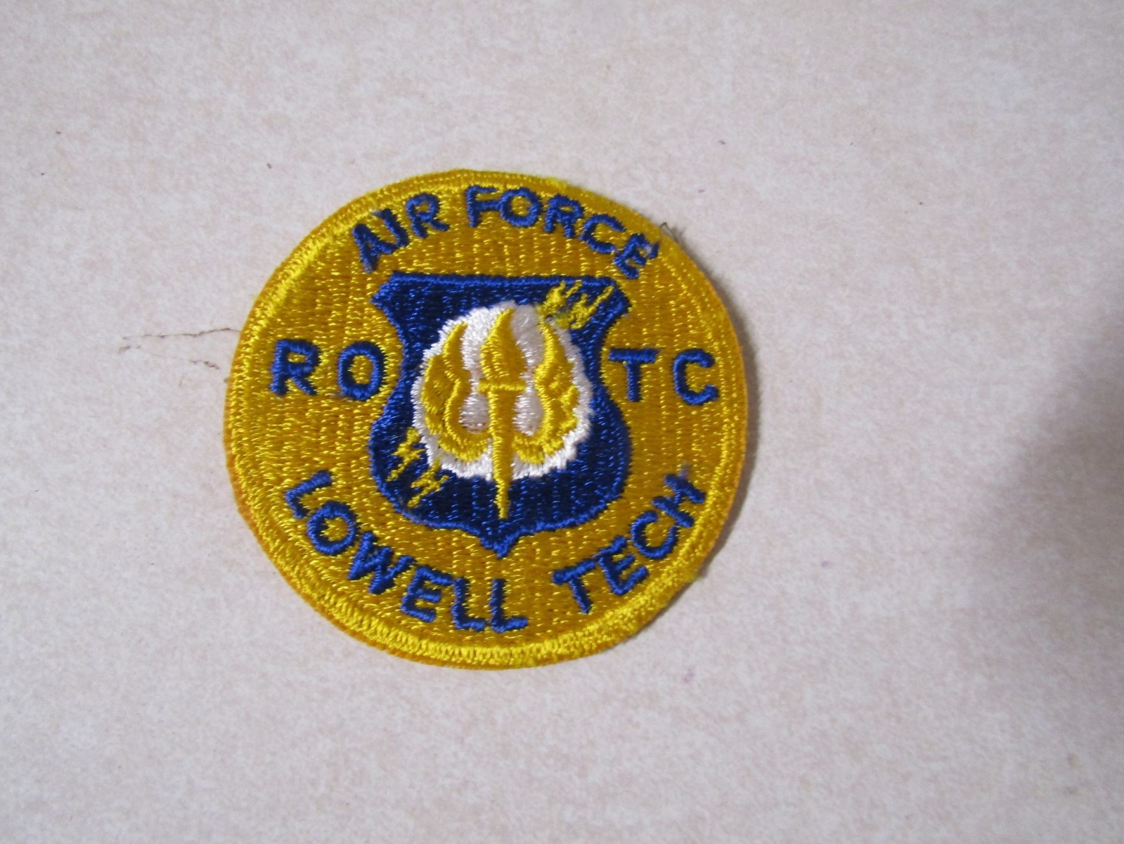 MILITARY PATCH AIR FORCE ROTC LOWELL TECH MASSACHUSETTS
