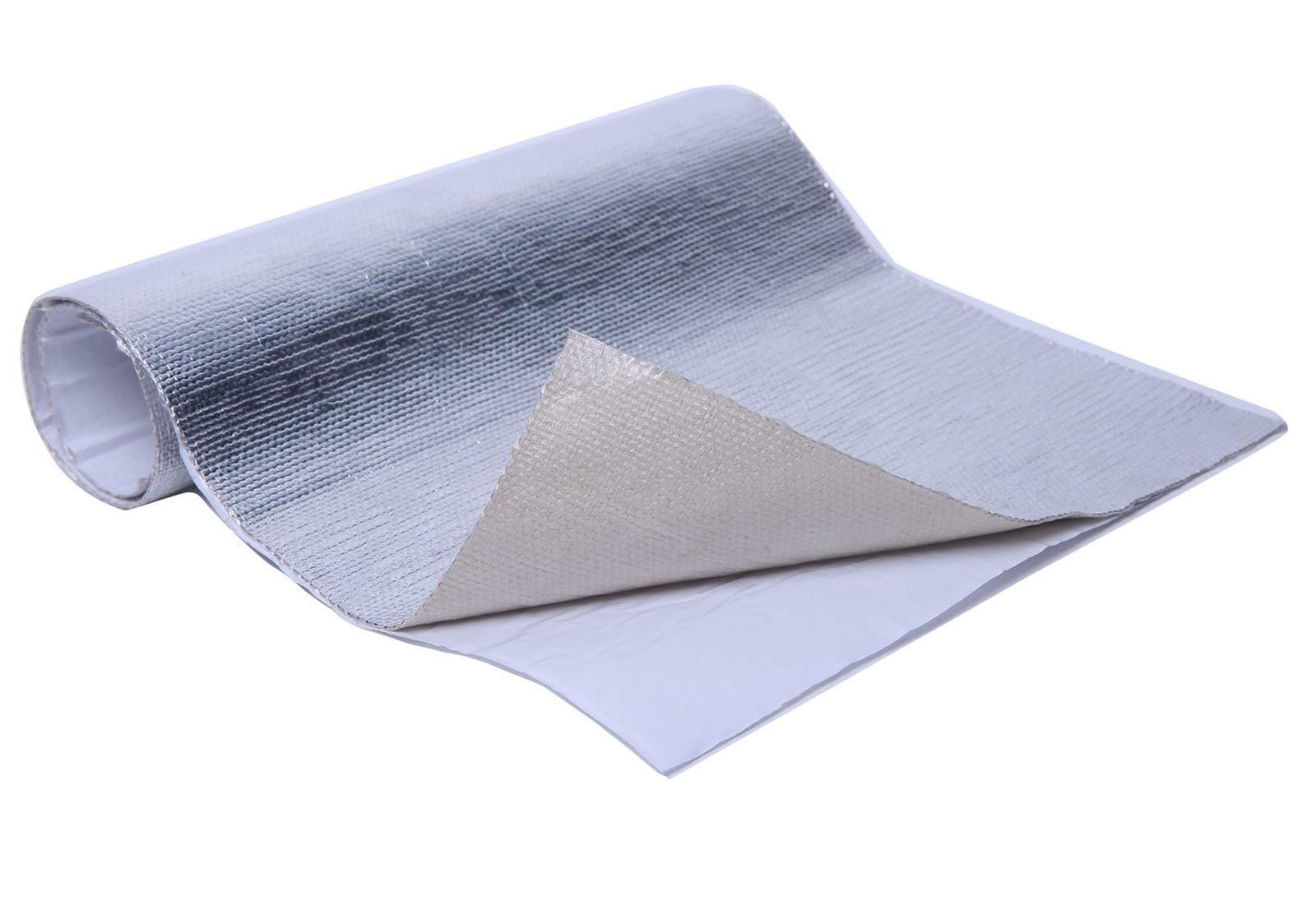 Aluminized Heat Shield Thermal Barrier Adhesive Backed Heat Sleeve 24''X24''