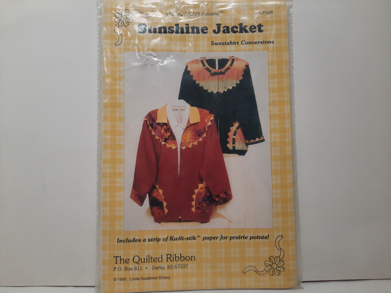 Sunshine Jacket Sweatshirt Conversions - The Quilted Ribbon #CP306