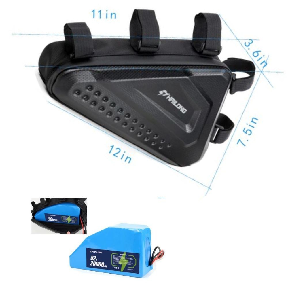 Triangle pack battery 52V 20AH Battery & Bag