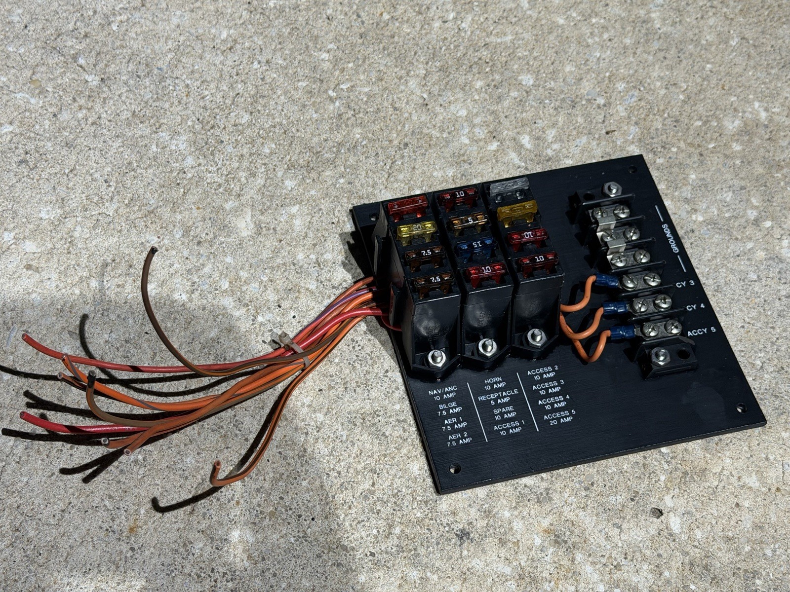 Key West Bay Reef 196 Fuse Block Electrical Panel OEM