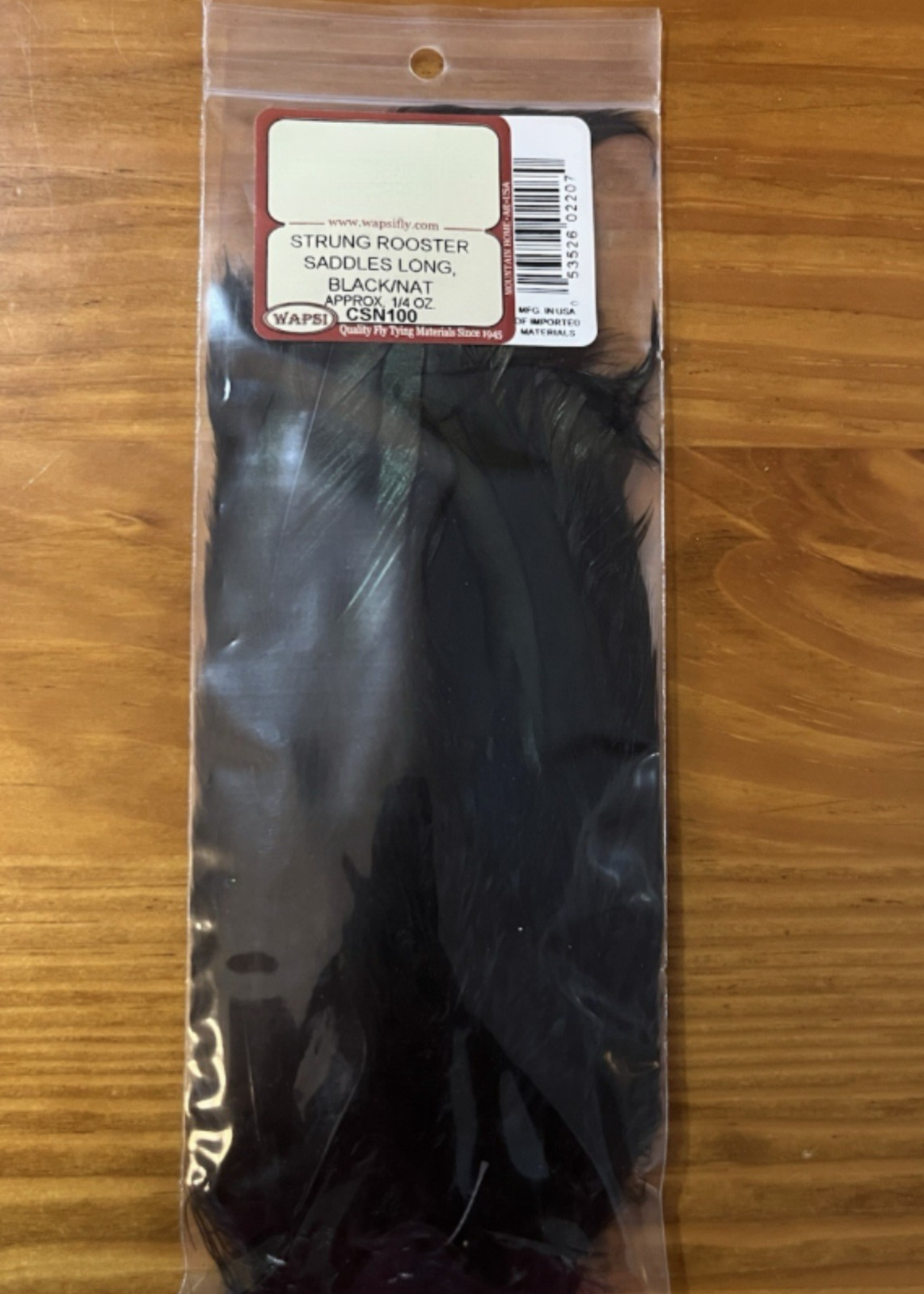 Wapsi Strung Rooster Saddles Long Black/Nat
