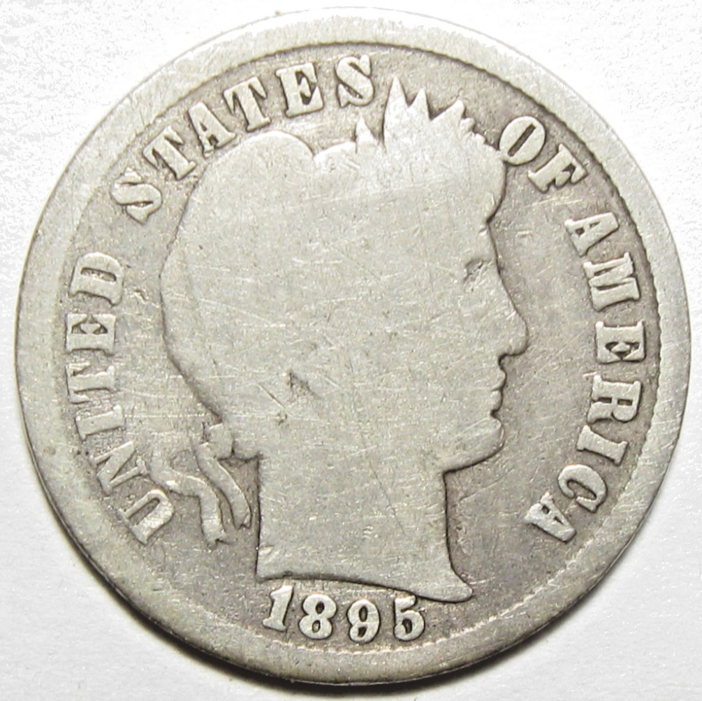 1895-S Barber Dime - #11430
