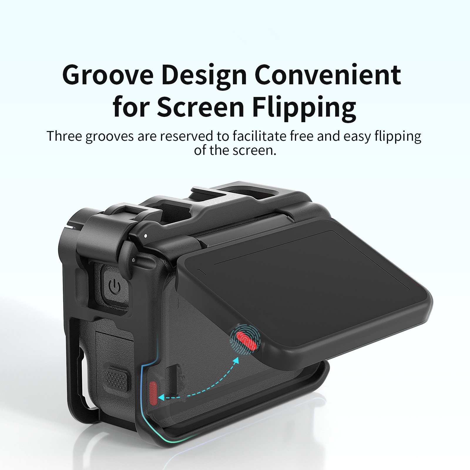 For Insta360 Ace/Ace Pro Camera ABS Plastic Housing Frame Case Protector Balck