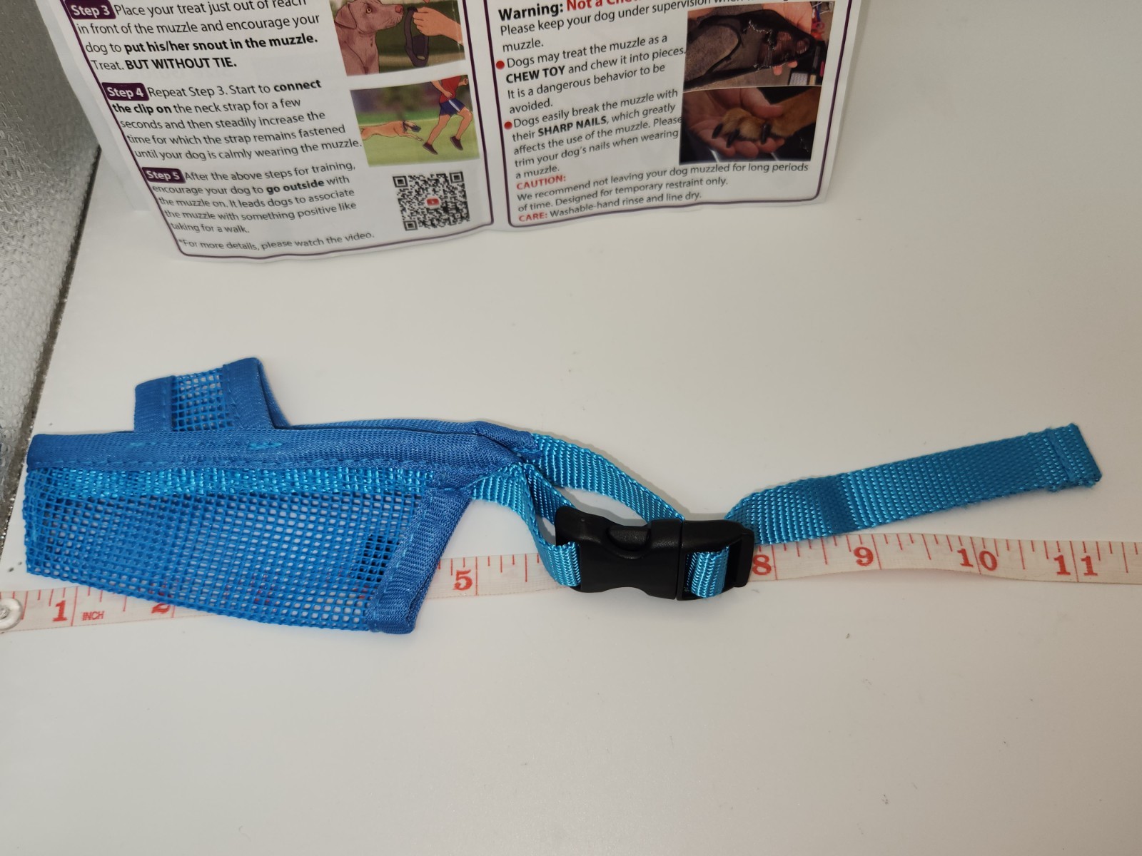 NWT Crazy Felix Mesh Muzzle Size XXXS Blue
