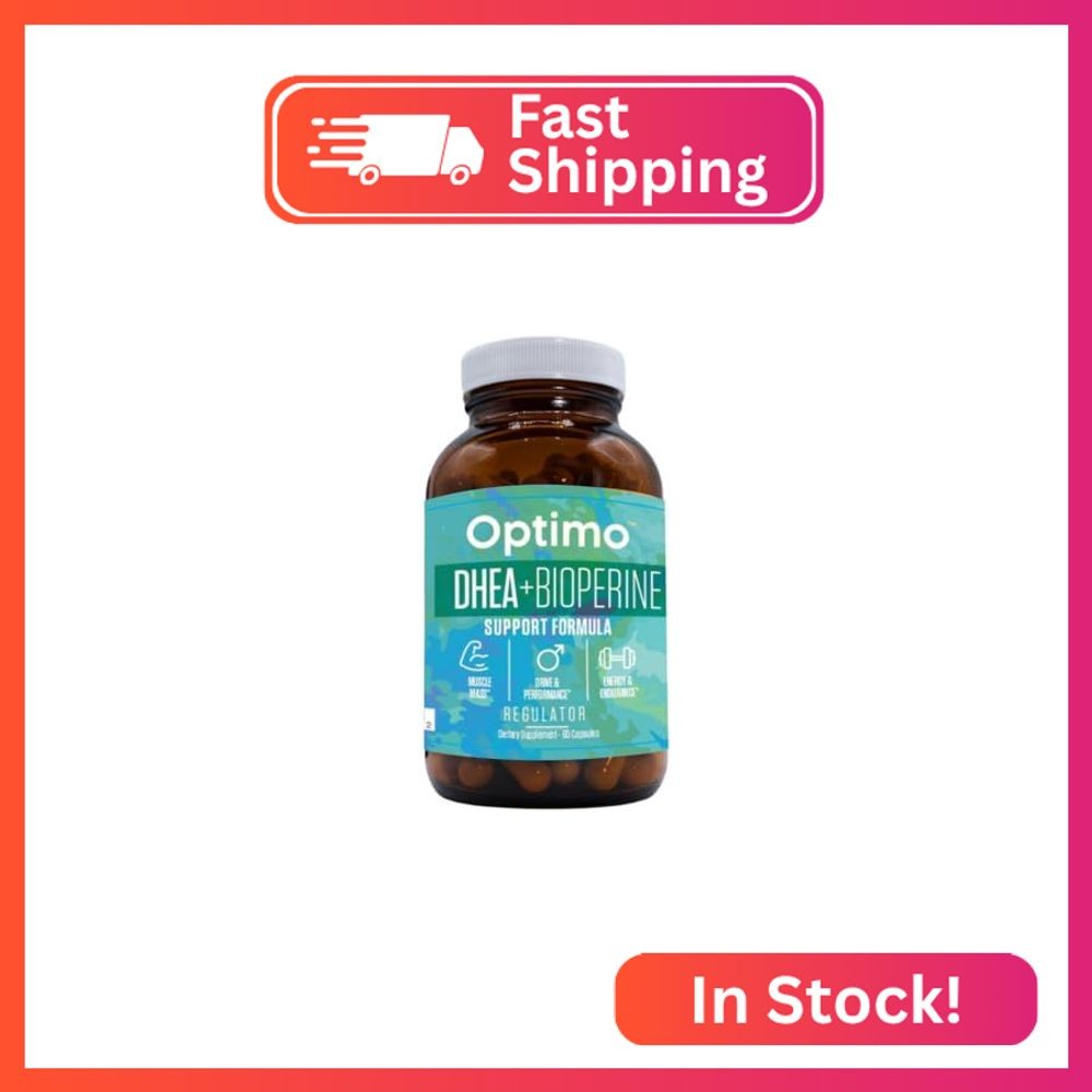Optimo DHEA and BioPerine for Maximum Strength and Absorption 50mg | Optimize Ho