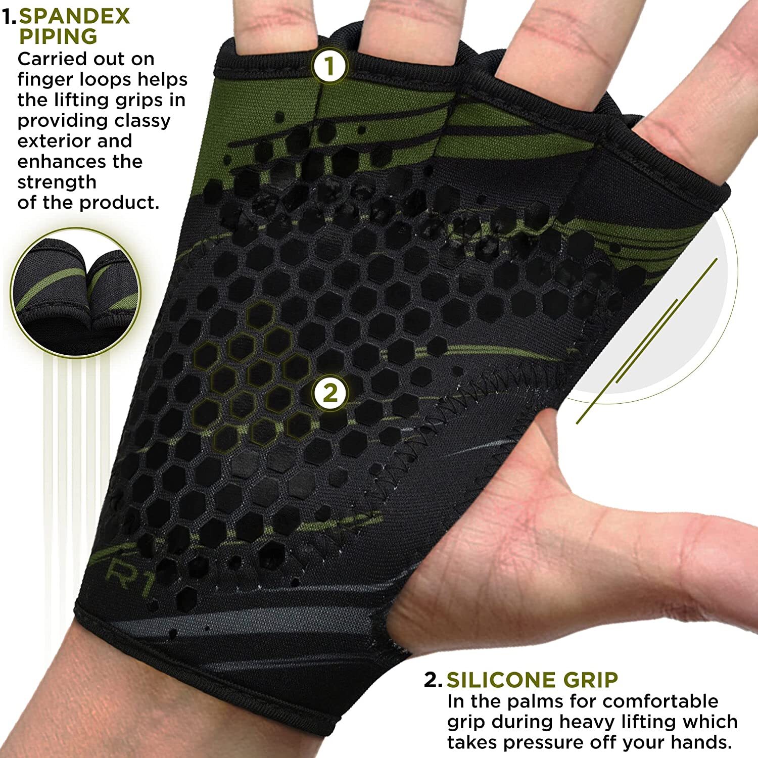 Weight Lifting Gloves by RDX, Gym, Workout Gloves for Men, Fitness Training