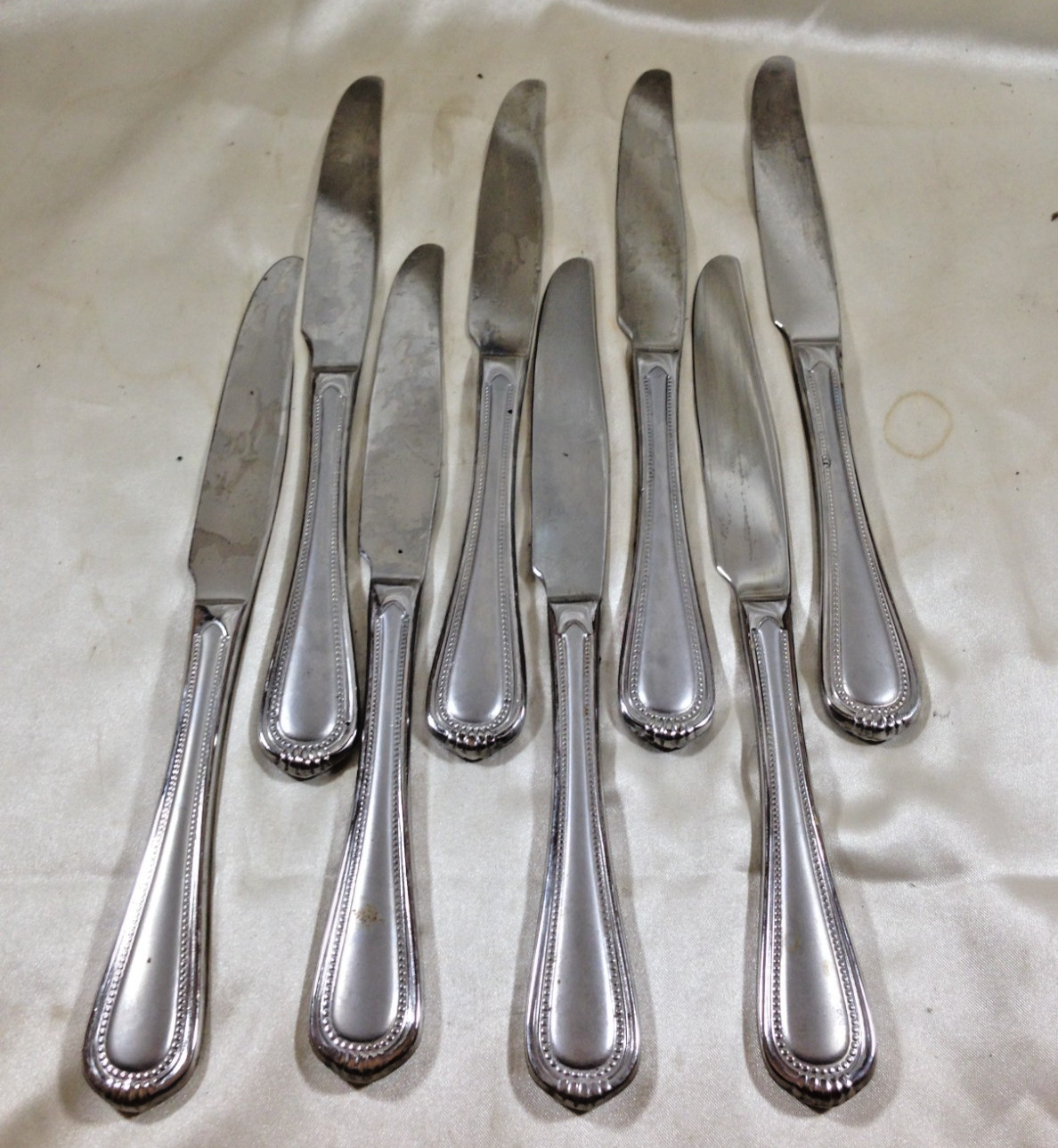 Oneida Stainless COUNTESS New French Solid Knife Set of 8 OHSCOUNTE