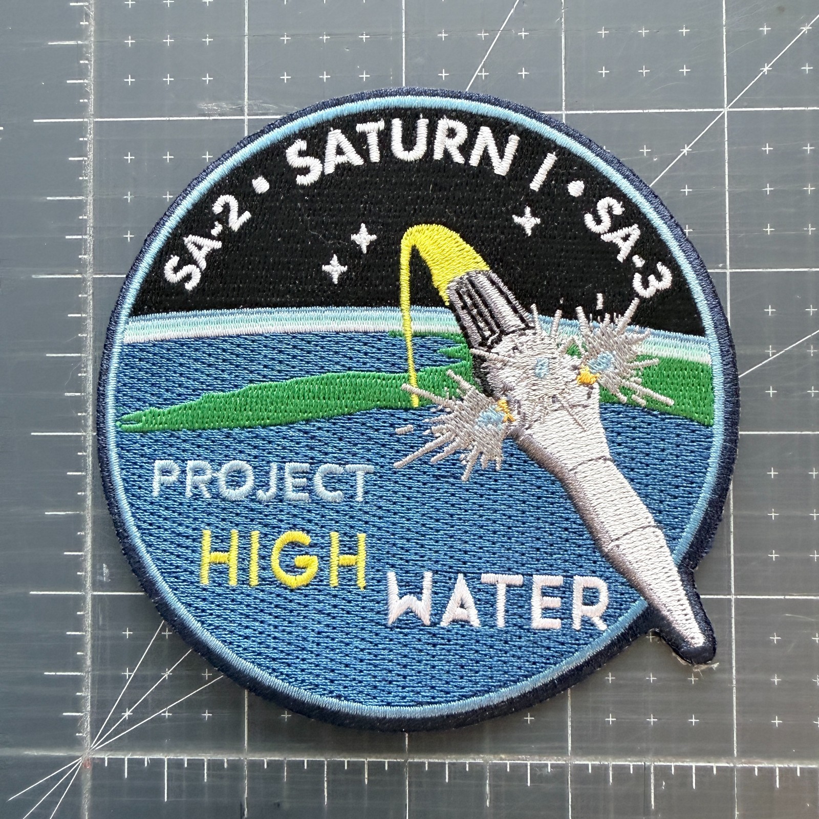 NASA Apollo-Saturn Saturn I SA-2, SA-3 Project Highwater commemorative patch