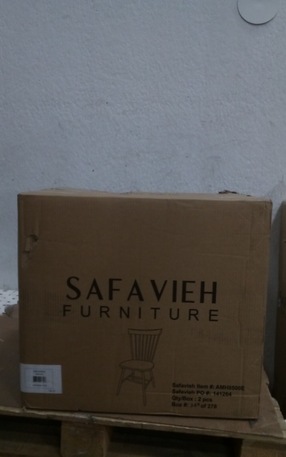 Safavieh PARKER SPINDEL SIDE CHAIR, Reduced Price 2172726000 AMH8500E
