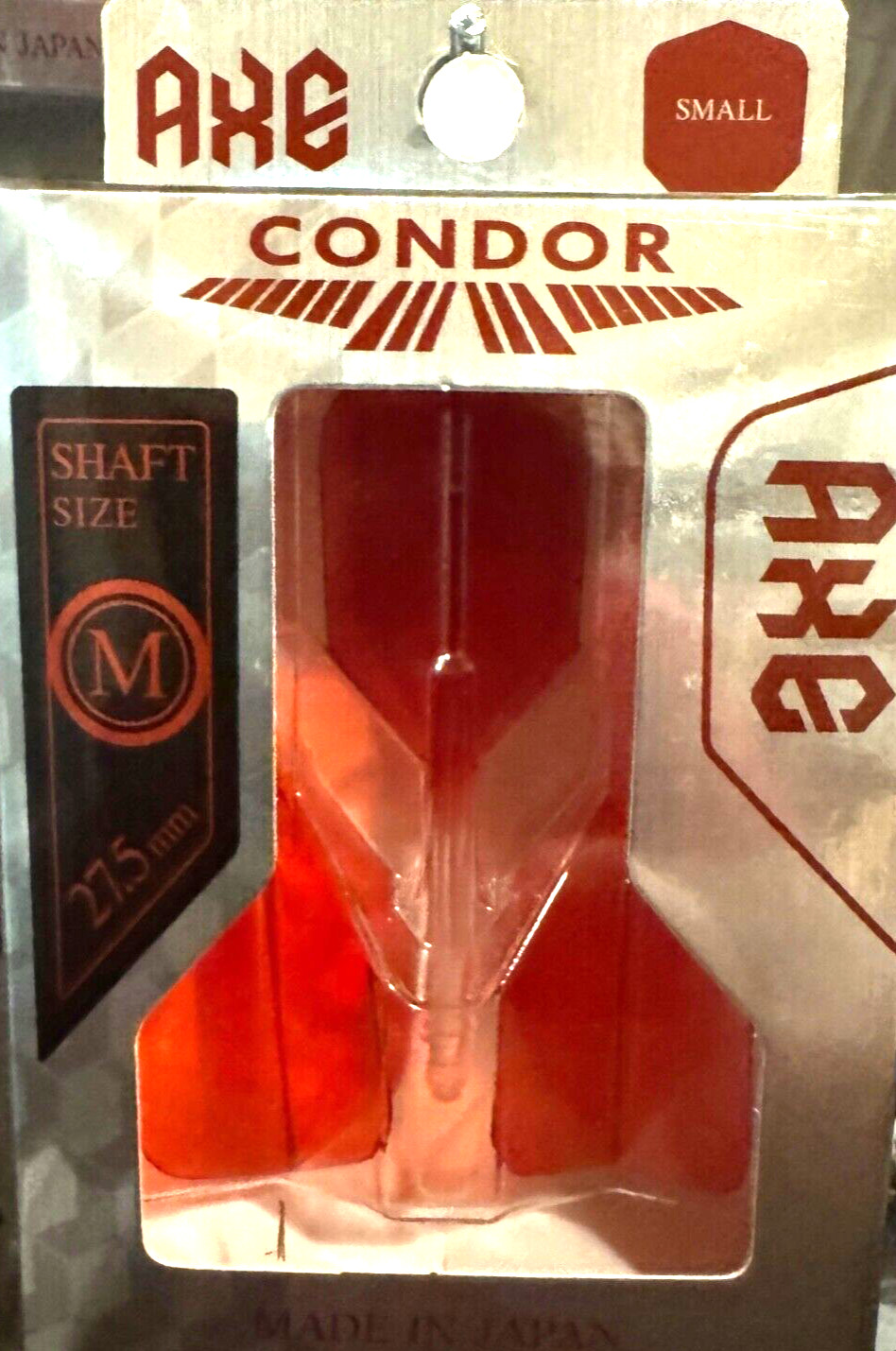 CONDOR AXE RED MEDIUM LENGTH SMALL SHAPE HEAVY DUTY FLIGHTS 27.5M SHIPS FREE