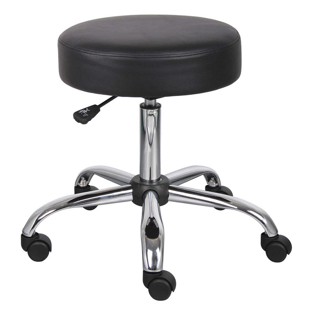 GRAINGER APPROVED 453D92 Medical Stool,26-1/2" H.,Steel 453D92