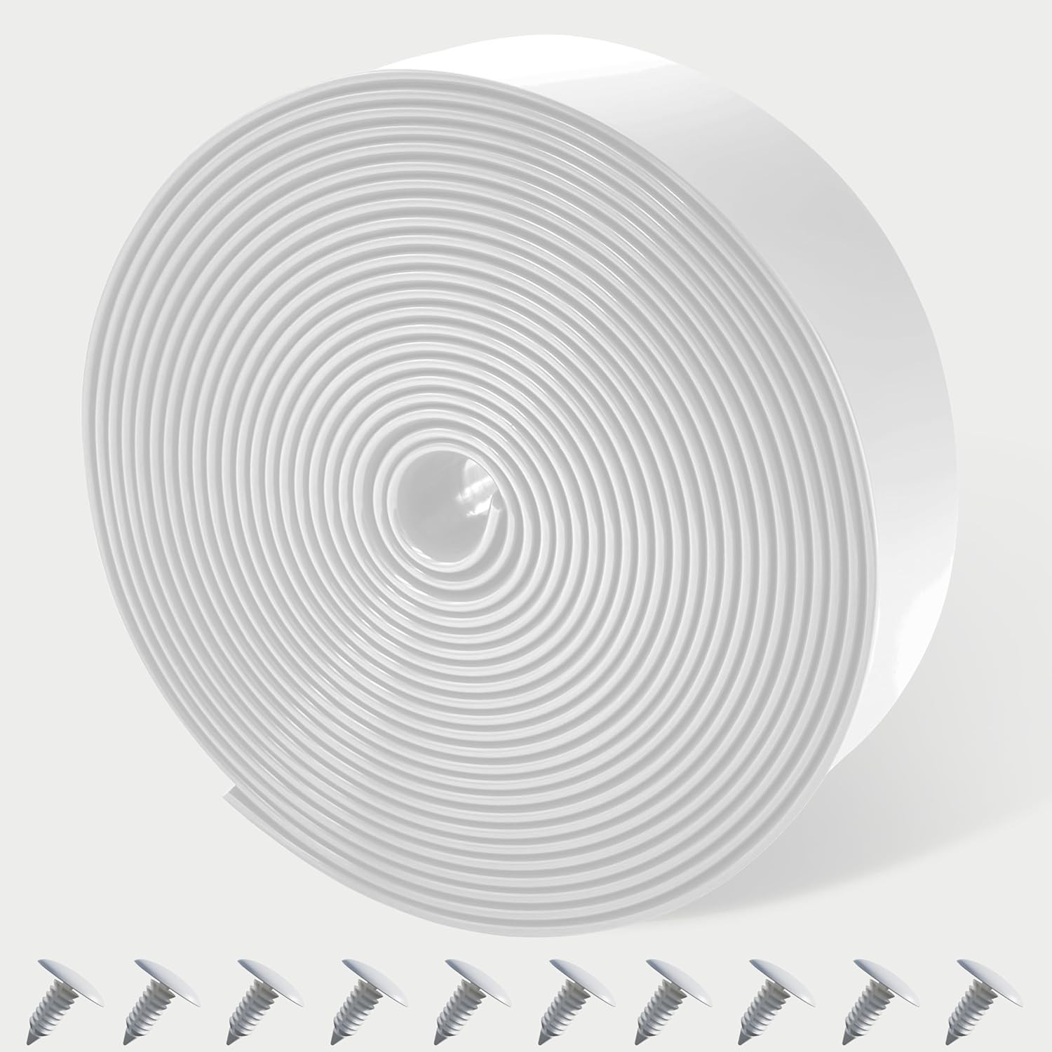 Vinyl Straps for Patio Chair Repair Kit 2'' 10 Ft strap + 20 rivets, White