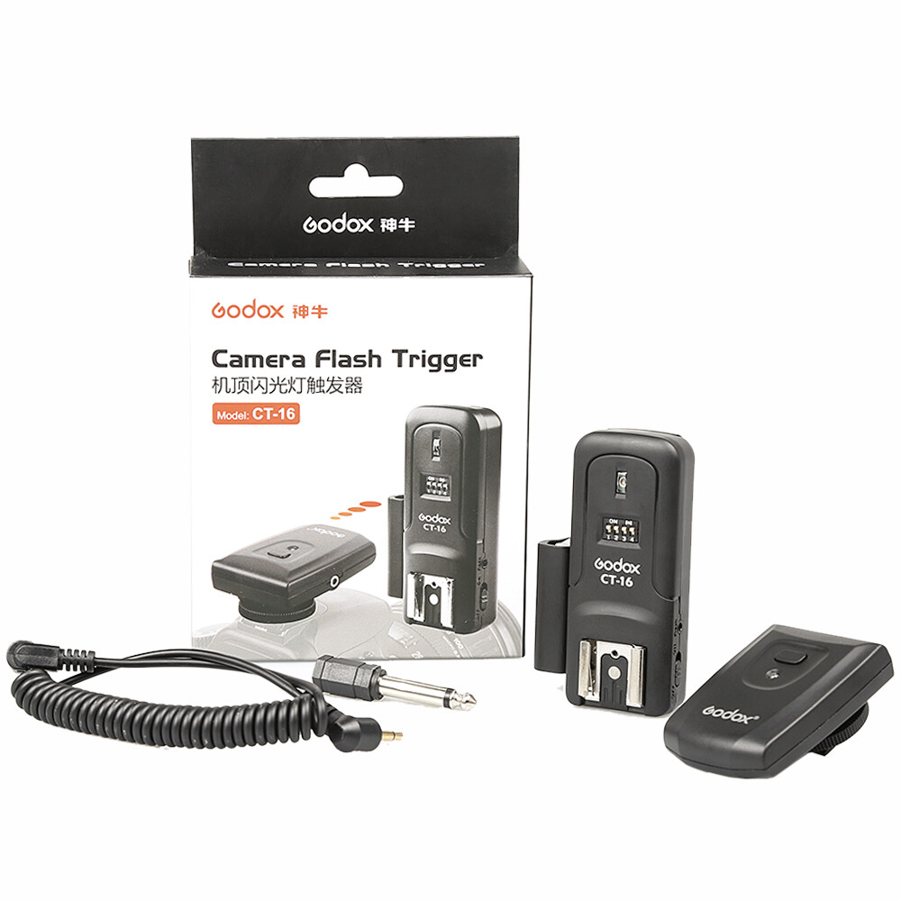 US Godox CT-16 16 Channel Wireless Flash Trigger+Receiver Kit fr Studio Flash