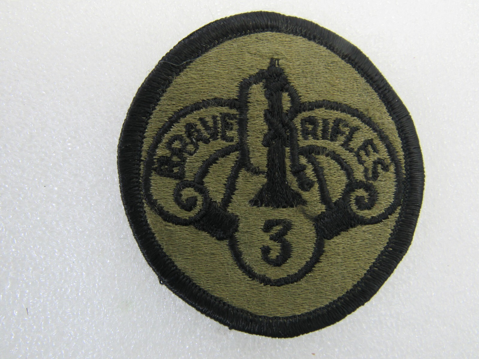 US Army 3rd Armored Cavalry Regiment Brave Rifles Subdued Sew On Shoulder Patch
