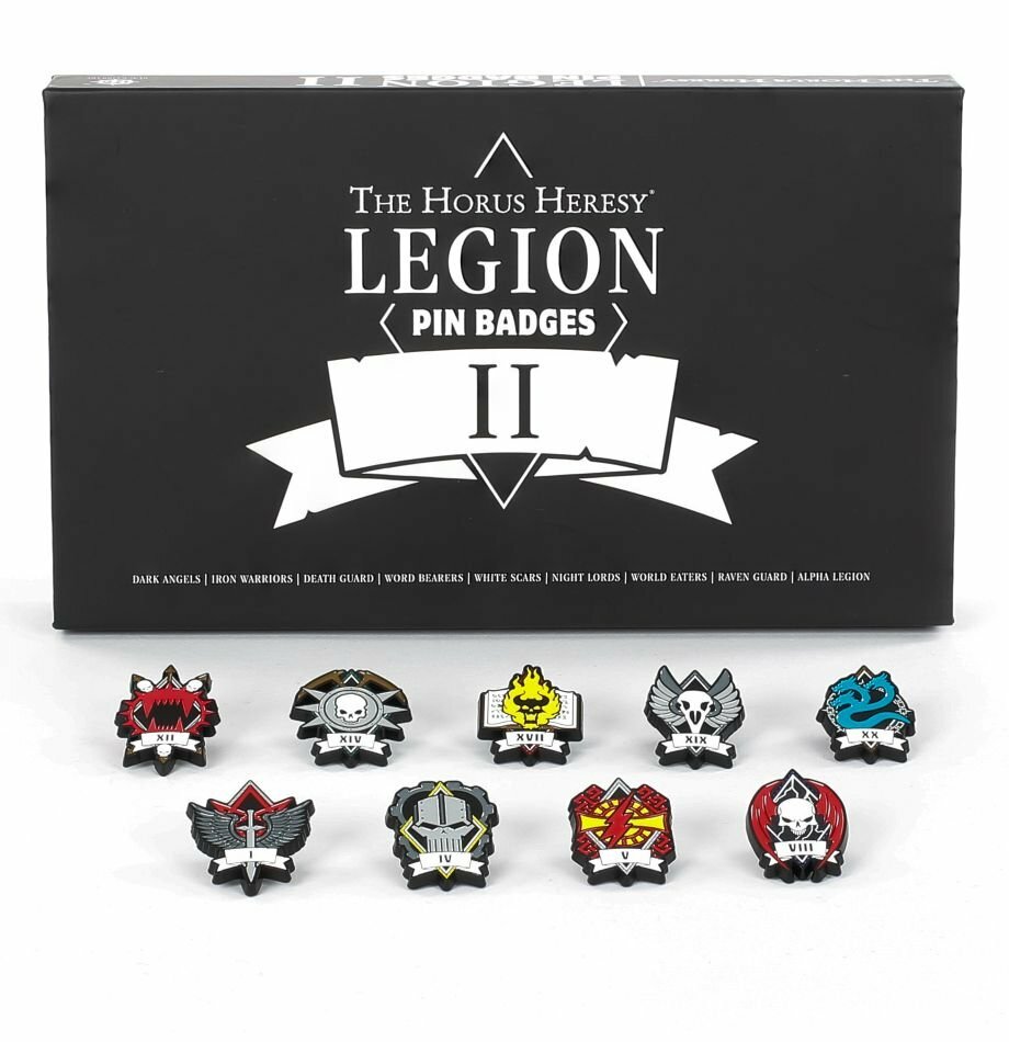 Chaos Horus Heresy Legion Pin Badges II 2 Collector Limited Black Library 40K