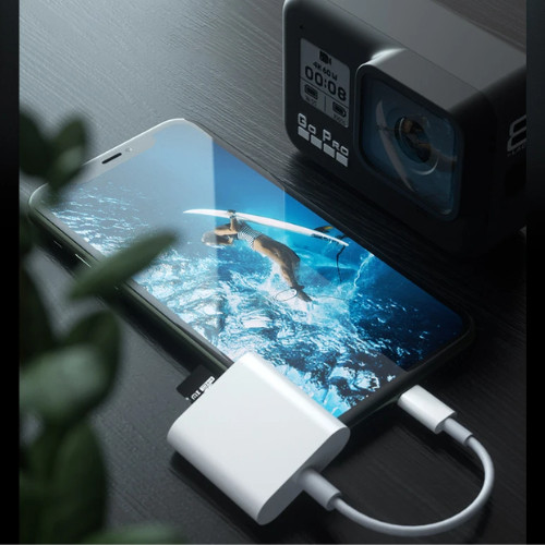 USB C SD Card Reader for Iphone 15 16/Ipad/Macbook/Mac,Type C Memory Trail Camer