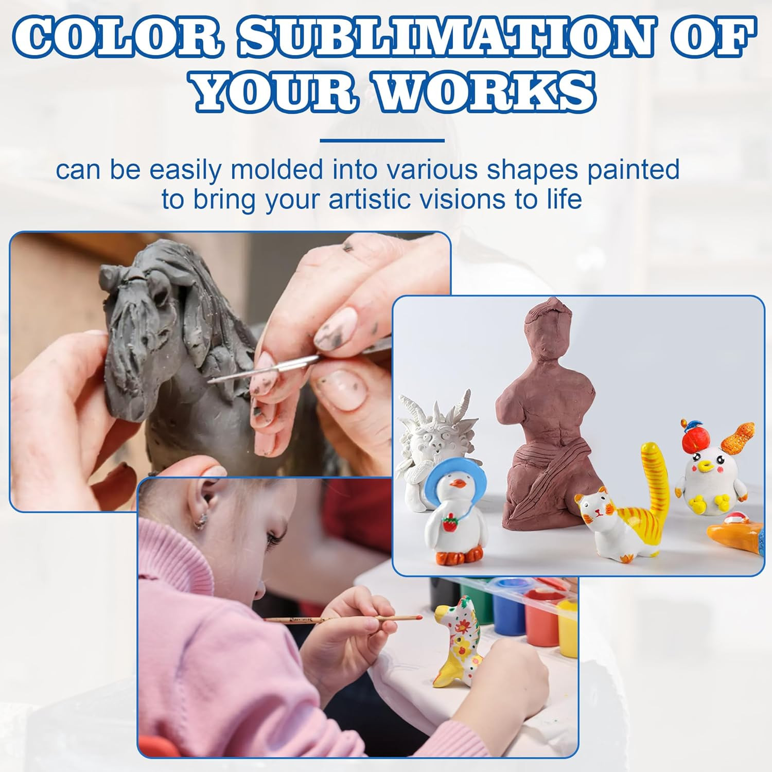 Seocam Epoxy Putty Sculpt Clay, 2 Part a & B for Sculpting, Modeling, Buildin...