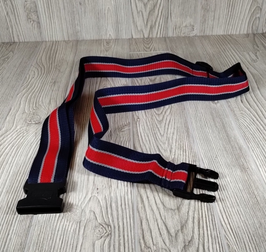 Blue And Red Strap Adjustable for Luggage Suitcase Bag Carry-on Belt