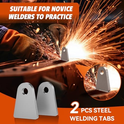 2Pcs Weld on Tabs with 1/2" Holes,Steel Gussets Weld On,Universal Arch-2 Pcs