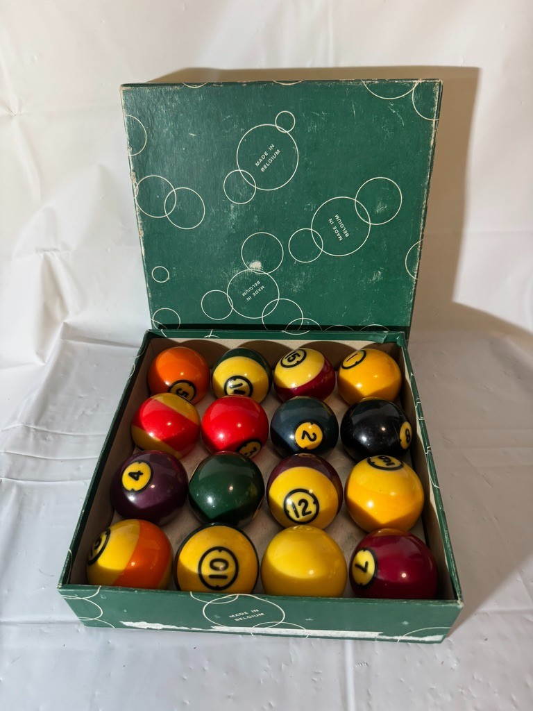 Vintage Billiard Pool Balls - 2 1/4"