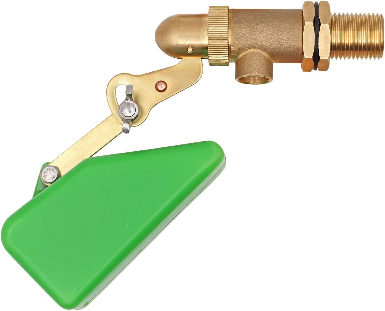 1/2 Inch Brass Valve with Plastic Float Water Float Valve with Adjustab