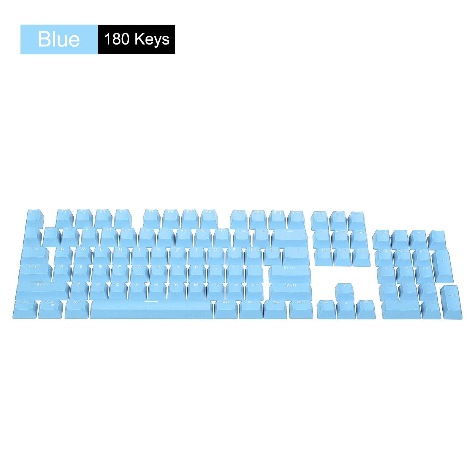 Mechanical Keyboard Keycaps 1 Set Keyboard Replacement ABS 104 Keys, Blue