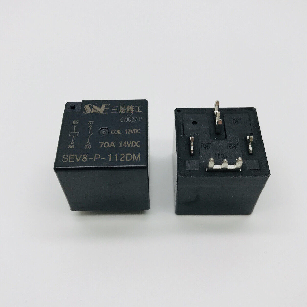 2Pcs New Sanyi Seiko Automotive Relay SEV8-P-112DM 4-pin solder pin 70A14