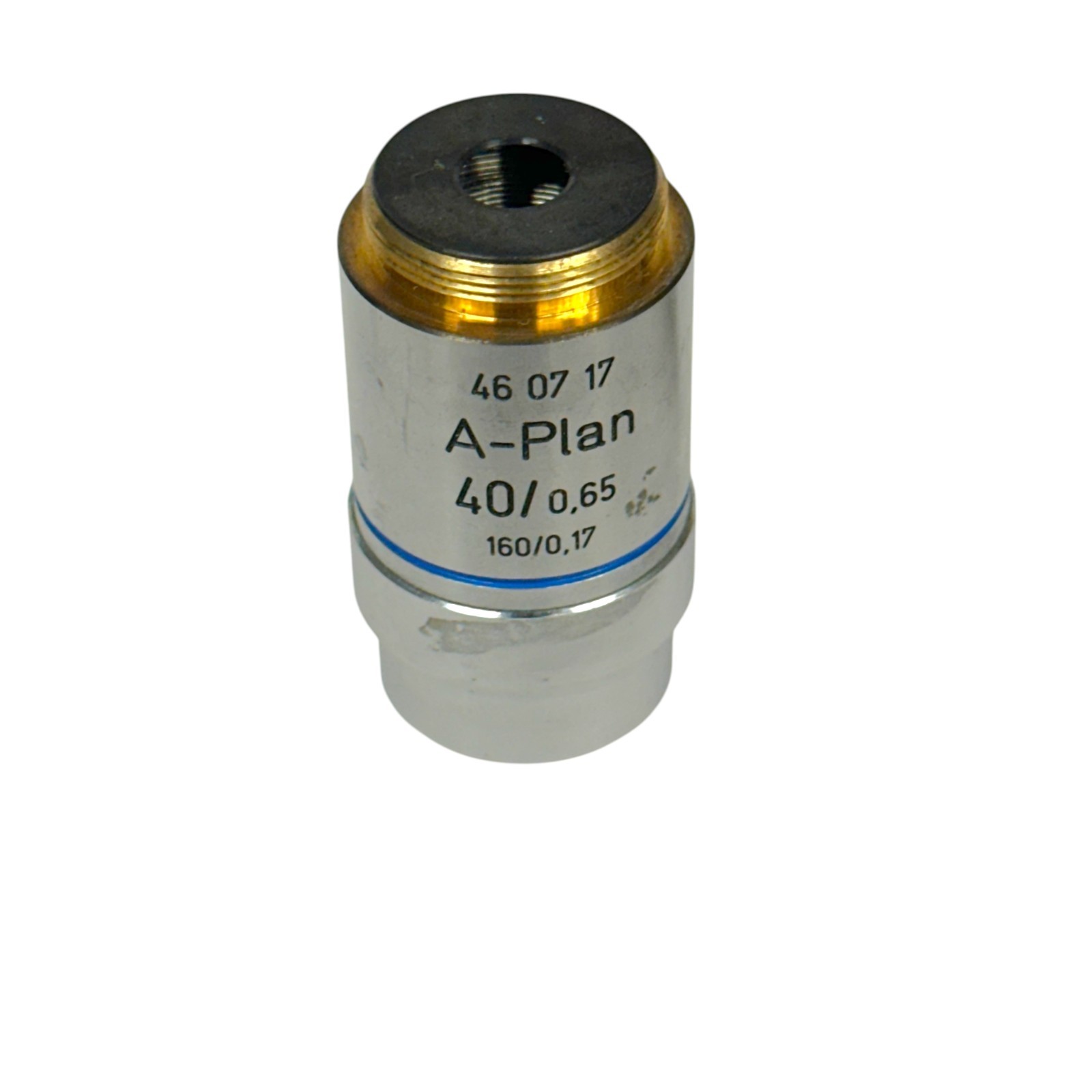 Carl Zeiss A-Plan 40 / 0.65 160/0.17 Microscope Objective Lens 46 07 17