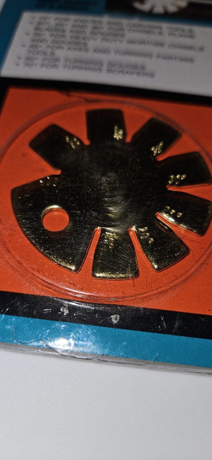 Steel Angle Template Round Shape Bevel Angle Finder Woodworking Blade