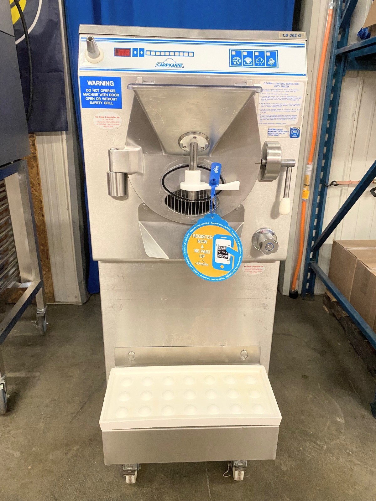 Carpigiani LB302-G Ice Cream Gelato Sorbet Batch Freezer 208V 3-Phase Water-Cool